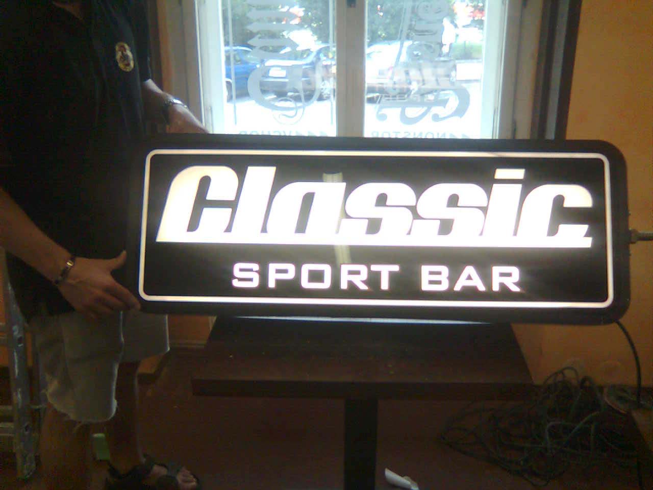 Světelná reklama Classic Sport Bar