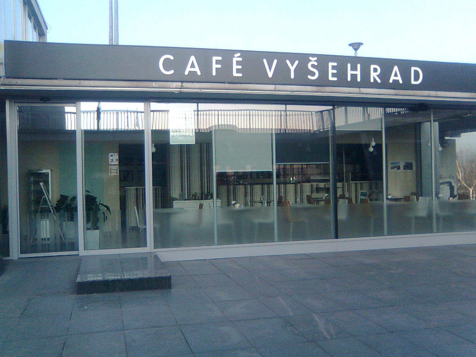 Café Vyšehrad nápis